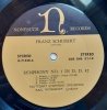 Franz Schubert - Symphony No. 1 In D, D. 82 / Symphony No. 2 In B Flat, D. 125 (LP)